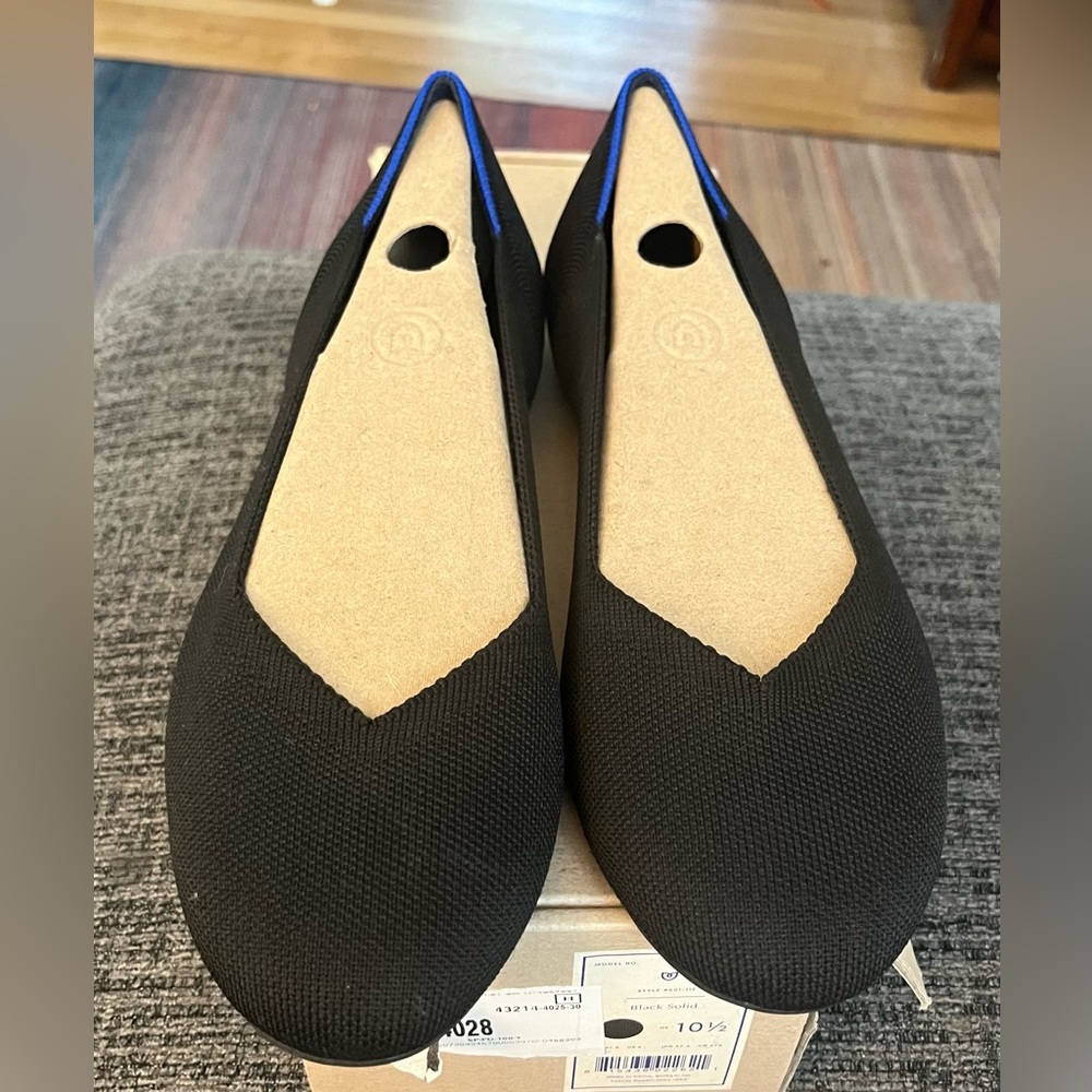 Rothy's Black The Flat like new 10.5 Women's Flats